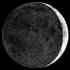Фаза Луны. Освещенность поверхности Луны = 10%.