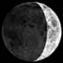 Фаза Луны. Освещенность поверхности Луны = 35%.