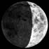 Фаза Луны. Освещенность поверхности Луны = 40%.