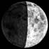 Фаза Луны. Освещенность поверхности Луны = 46%.