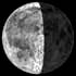 Фаза Луны. Освещенность поверхности Луны = 56%.