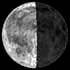 Фаза Луны. Освещенность поверхности Луны = 52%.