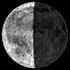 Фаза Луны. Освещенность поверхности Луны = 47%.
