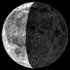 Фаза Луны. Освещенность поверхности Луны = 40%.