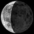 Фаза Луны. Освещенность поверхности Луны = 36%.
